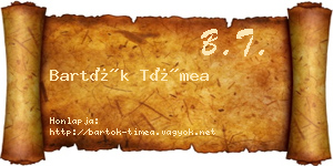 Bartók Tímea névjegykártya